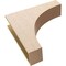 Ekena Millwork 7"W x 28"D x 28"H Thin Huntington Rough Cedar Woodgrain TimberThane Corbel, Primed Tan CORUR07X28X28HUNRCPR - alternate 4